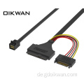 HD Mini SAS SFF8643 bis SFF-8639+15p SAS Kabel HD Mini SAS an U.2-Kabel